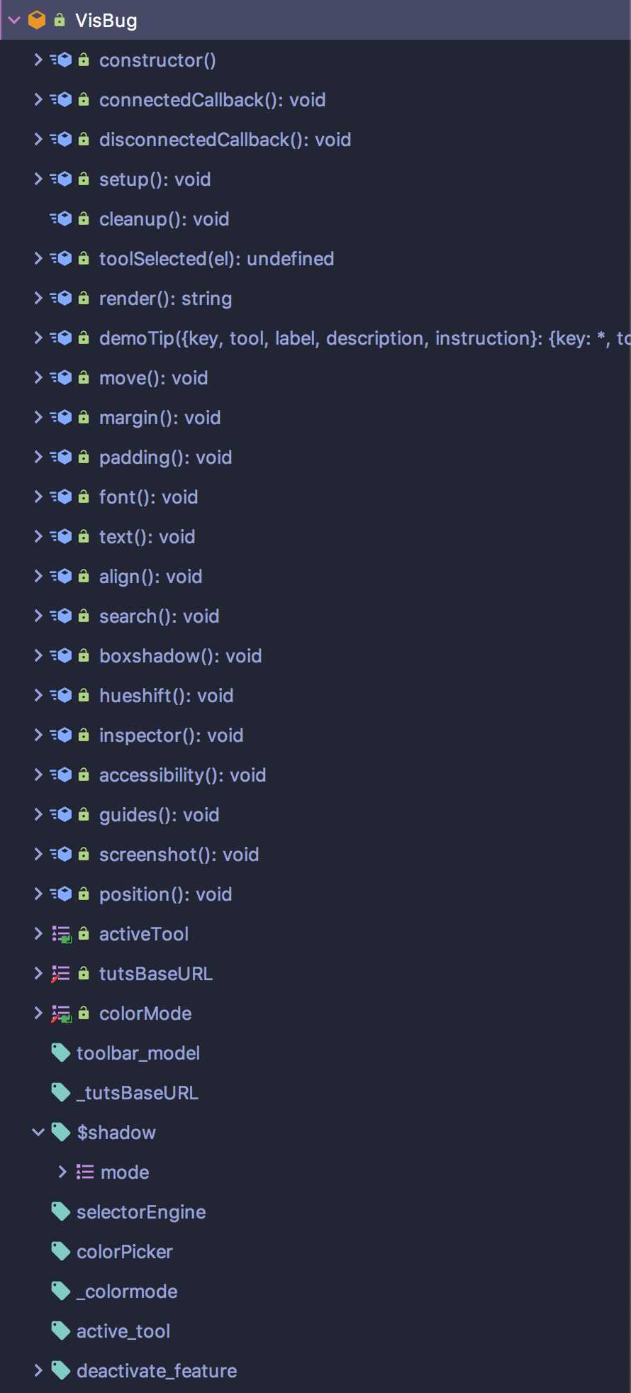 WebStorm으로 본 Outline 뷰